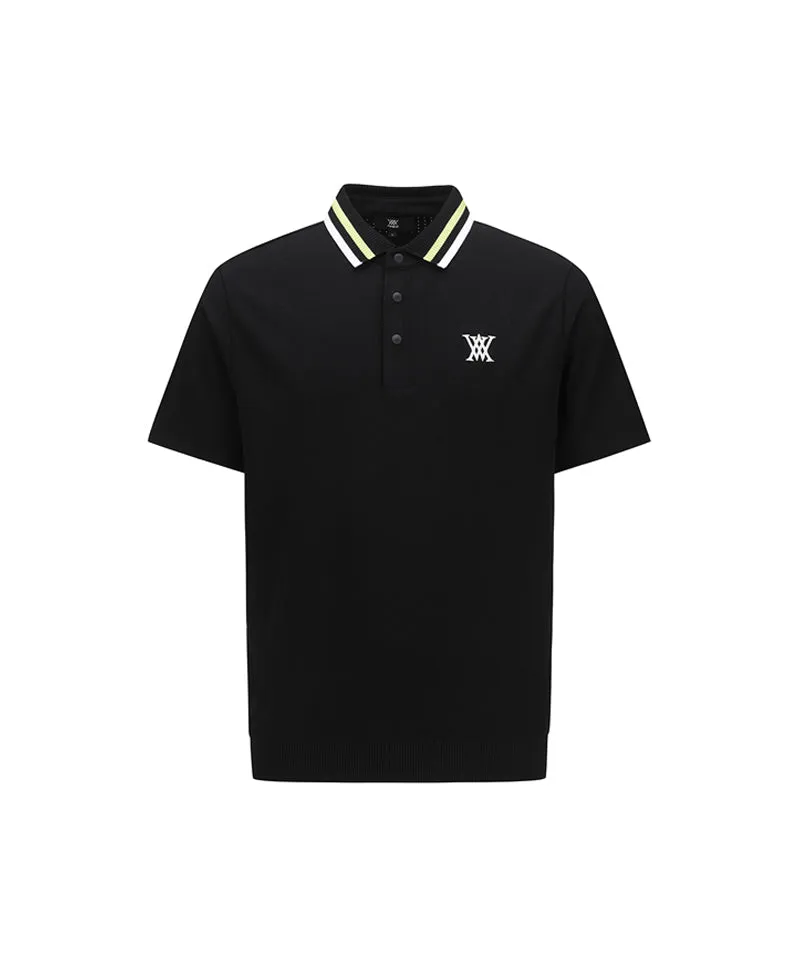 ANEW Golf Men's Essential Collared Sweater - Black